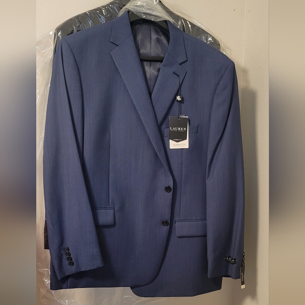 Lauren Ralph Lauren Classic-Fit Ultra Flex Stretch Suit Jacket BLUE